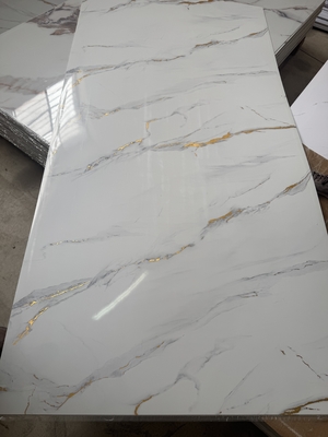 hot sale 3mm UV marble sheet white PVC wall panel 1220*2440mm UV board for interior decorative wall