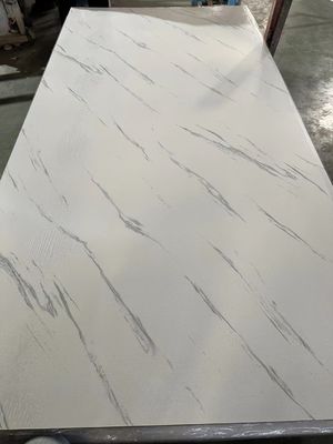3mm White PVC Wall Panel 1220*2440mm uv marble sheets Board For Interior Decorative Wall