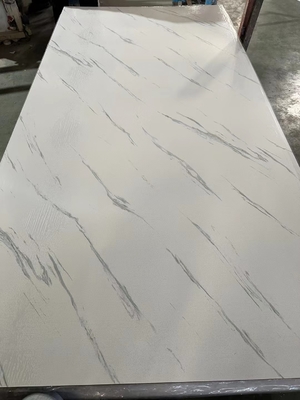 SPC wall panel flexible UV marble sheet placa uv marmol blanco lamina de marmol UV de PVC