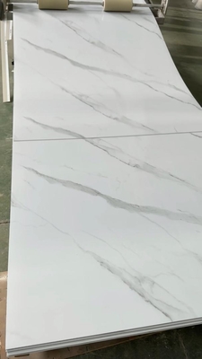 new design alternative pvc marble sheet flexible SPC decorative wall panel blanca hojas de marmol UV para paredes