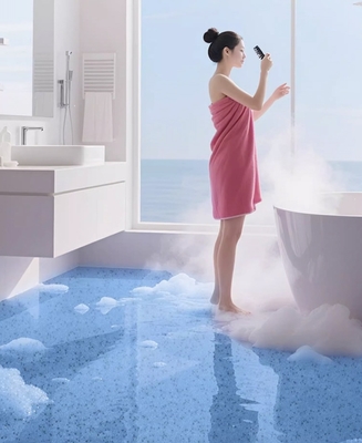 Easy to install Epoxy colored sand floor paint for outdoor using Two parts quartz epoxy painting Colored epoxy flooring
