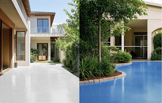 China factory supply epoxy colored sand paint for concrete floor New flooring material Self leveling floor painting