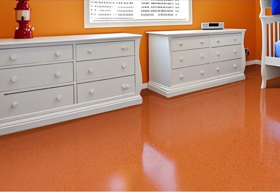 Two components self leveling paint Epoxy marble stone floor Environmentally friendly epoxy resin floor coating Home use color sand floor