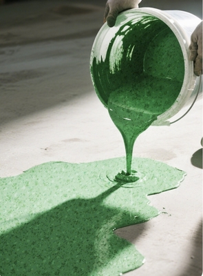Two components self leveling paint Epoxy marble stone floor Environmentally friendly epoxy resin floor coating Home use color sand floor