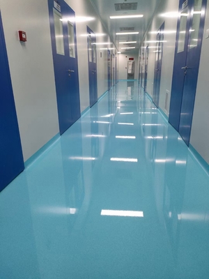Low cost epoxy industrial flooring High glossy epoxy resin colored sand floor Cheap self leveling floor paint for garden and hospital