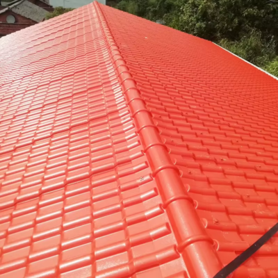 1050mm width plastic wavy roofing ASA pvc roof tiles UV resistant UPVC roofing sheets manufacturer Spanish Tejas de UPVC a Latina America