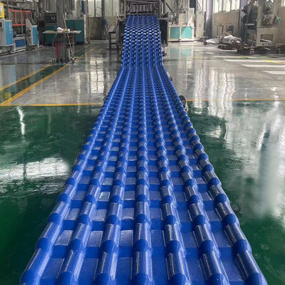 Colonial Tejas de UPVC para Latina America ASA coating UPVC roofing sheets PVC building material for outdoor rooftop Spanish pvc wave synthetic resin tiles