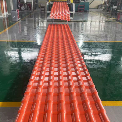 Residential Homes Light Weight 2mm Thickness Spanish Style PVC Roofing Material For Construction