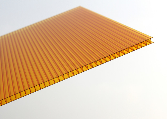 Twin Wall Polycarbonate Roofing Sheets For Agriculture Greenhouse 2.1 * 11.8m