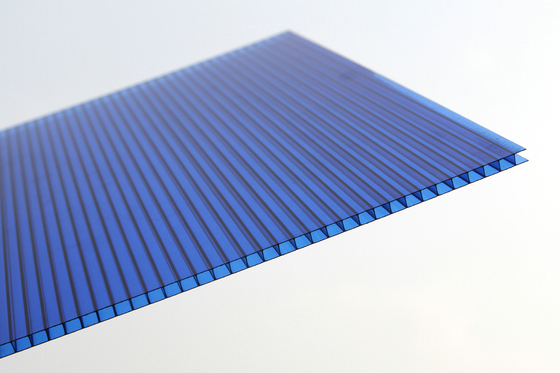 Cellular Flat Polycarbonate Roofing Sheets Good Light Transmission