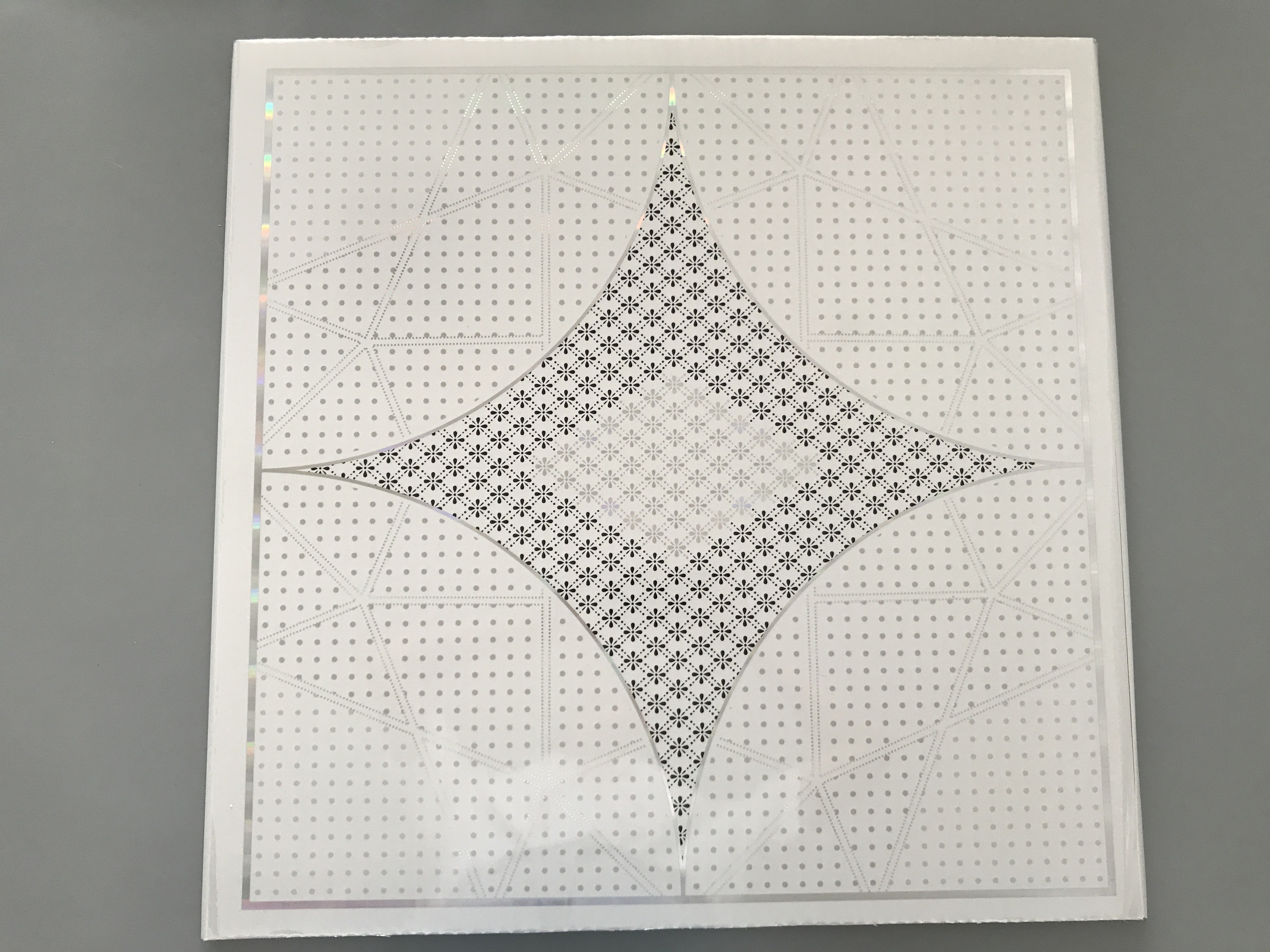 Beautiful Appearance PVC Ceiling Boards Four - Pointed Star Shining Design