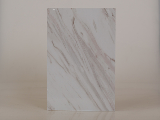 UV Coating Solid Pvc Wall Panels Exterior Marble Color 1.22M*2.44M