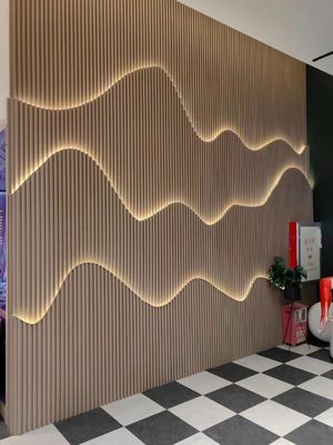 wooden plastico grille panel for interior wall and ceiling decoration new wpc wall panel