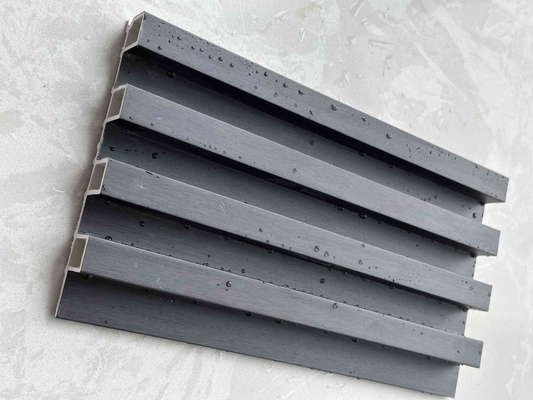 WPC grille wall panels slat 3D wall panels waterproof pvc fluted panels